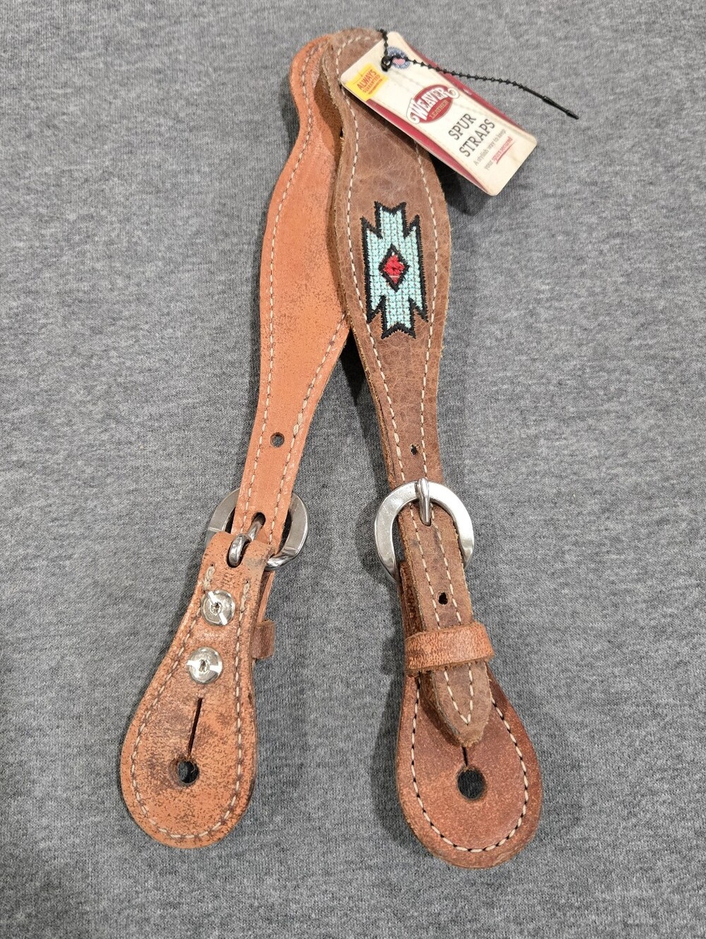 NWT Weaver Leather Spur Straps Ladies 'Native Spirit' New Aztec Southwest Rodeo